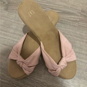 💝 GAP~PINK+PERFECT WEDGE SLIP ON~SIZE 7